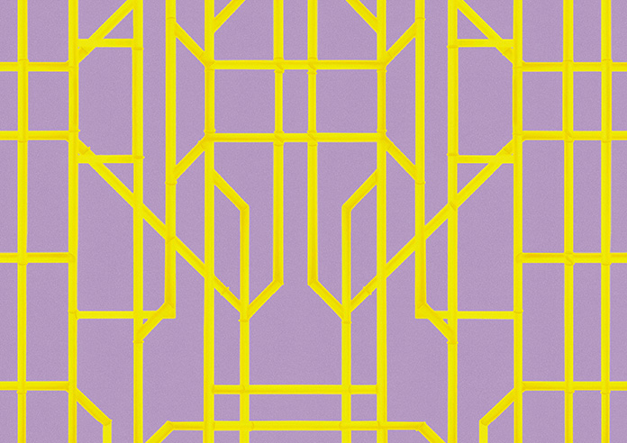 Bamboo Candy, Yellow Lilac - Roman Blind - Image 7